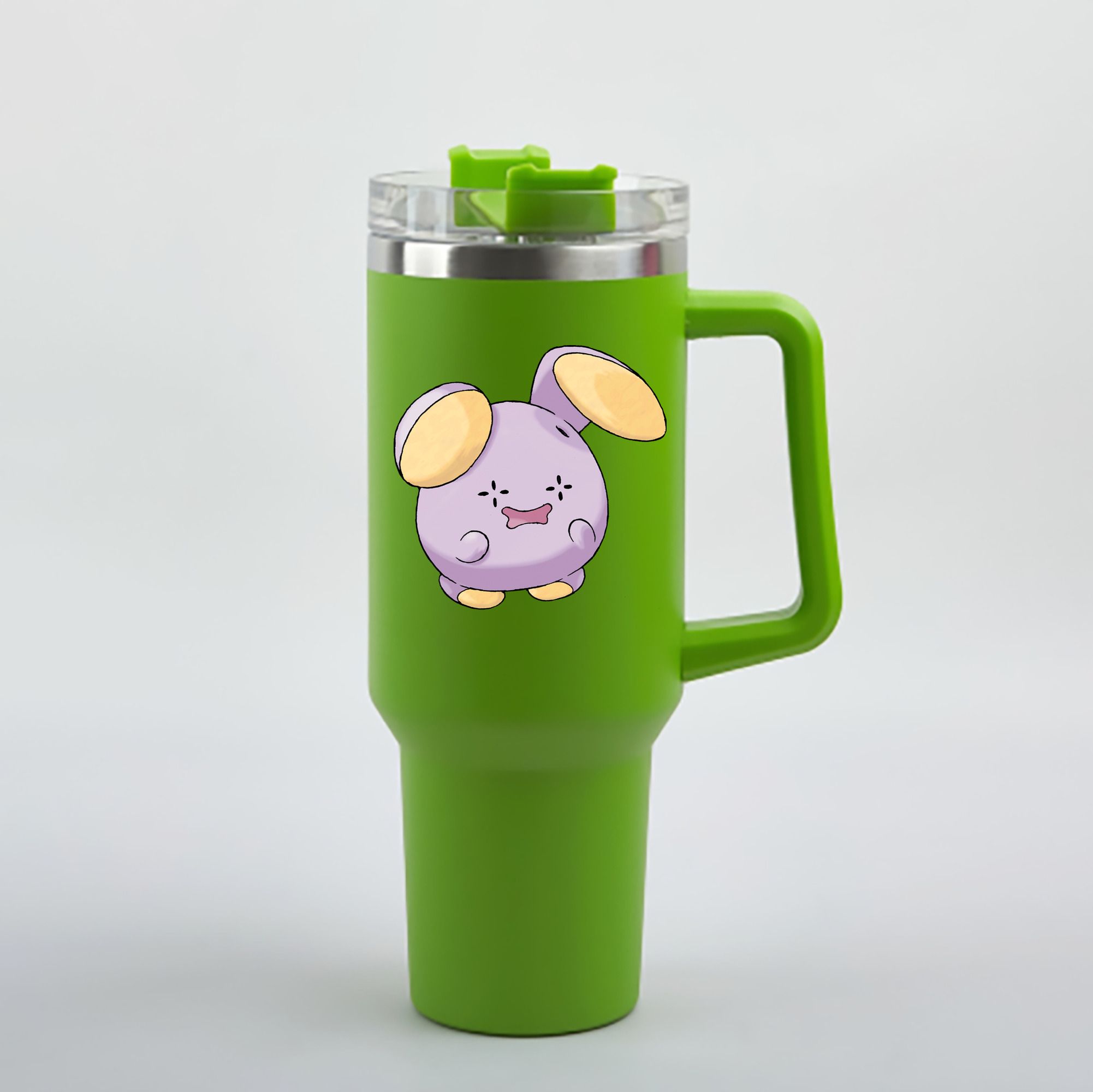 （画像用） ポケットモンスター Pokémon 1200mL車用タンブラー - クリスタルステッカー（プラスチックストロー付き）